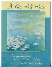 NEW LEANIN TREE Get Well Card approx 5.5 x 7" A Get Well Wish...