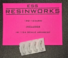 1:24 1/24 1:25 1/25 4pcs. Scale Model Armrests ESS RESINWORKS 182-124ARW 4pk