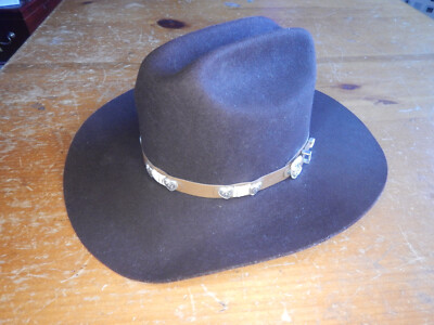??Wrangler Riata Blue 100% Nylon Knit Western Hat With Tan Leather Hatband Med Corral West | Accessories | Wrangler Riata Blue 0 Nylon Knit  main image 3