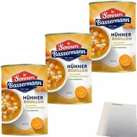 Sonnen Bassermann HüHnerbouillon Mit PutenfleischklößChen 3X400Ml Dose Usy Block