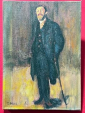 Edvard Munch (handmade) Sealed Painting Oil on canvas Size 25x35 cm