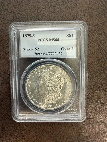1879-S $1 Morgan Silver Dollar Coin PCGS MS64