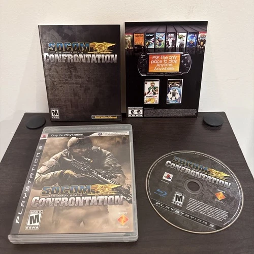 SOCOM Confrontation U.S. Navy Seals PS3 | CIB w/ Manual Tested Clean Disc