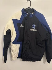 1990s DALLAS COWBOYS Mens Sz Large Pro Line APEX ONE Logo Jacket Vintage