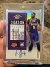 2020-21 Panini Contenders Optic Autograph Prizm Anthony Davis On Card Lakers