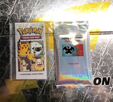 1 Pokémon TCG  25th  Anniversary Generals Mills Booster & 1 Legacy Mystery Pack