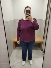 Lauren Ralph Lauren Damen Longsleeve 2X Navy ...