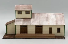Blair Line N Scale Laser-Cut Wood Custom-Painted Tin Roof Trackside Warehouse,