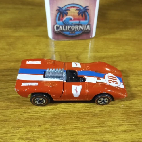 Hot Wheels Flying Colors Ferrari 312P Enamel Red Black Base Hong Kong 1976