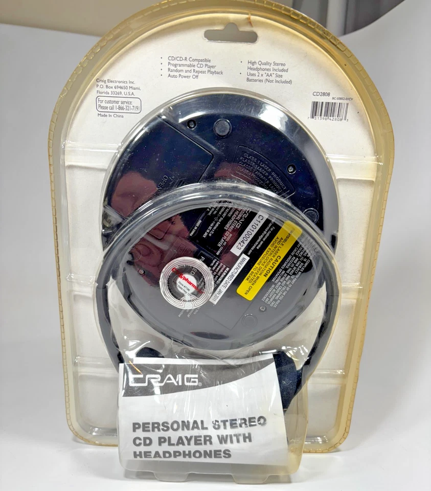 Reproductor estéreo portátil de CD/CD-R Walkman Craig CD2808 con auriculares nuevo nuevo en stock 2011 Foto 4 de 4