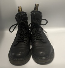 Doc Martens US 4 Kids UK 3 Black Patent Boots 1460 Kids Classic Softy T