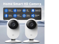2 Pack Smart Indoor Security Cam Camera Baby Monitor Kit   T028