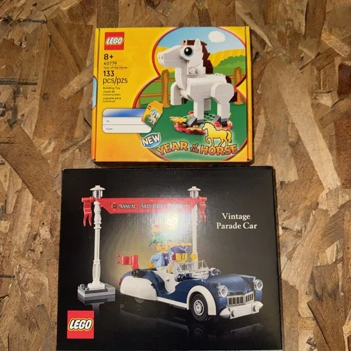LEGO GWP Lot : Vintage Parade Car 40913 & Year Of The Horse 40779
