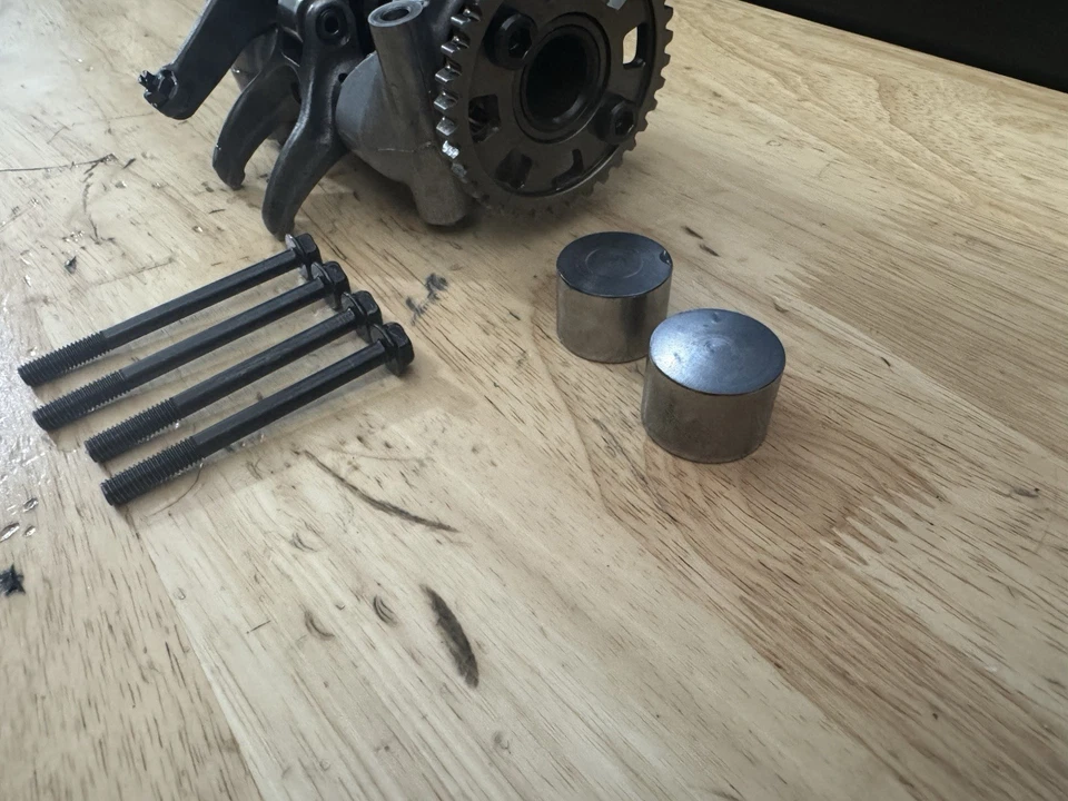 Honda 02-05 CRF450R 2004 OEM culata eje de leva árbol de levas soporte de torre Foto 3 de 4