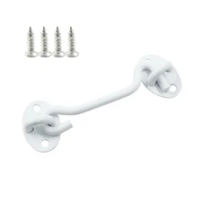 Waziaqoc 4 Inch Hook and Eye Latch, Stainless Steel Heavy Duty Barn Door Lock...