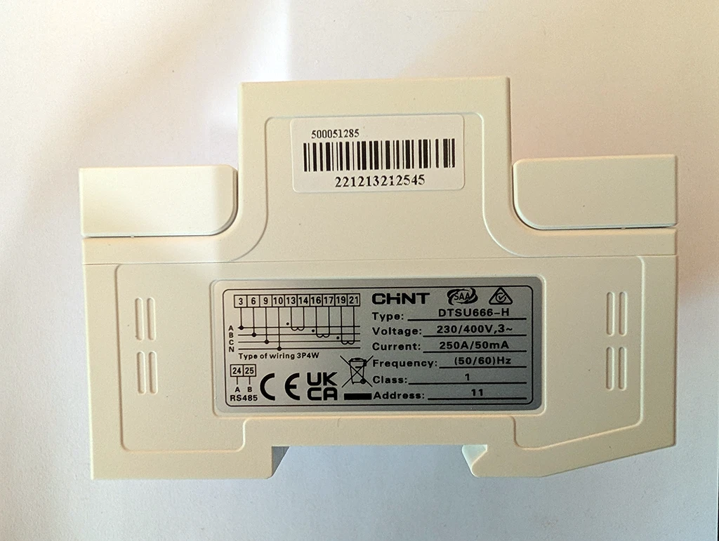 Huawei Smart Power Sensor DTSU666-H 250A/50mA 3-phasig inkl. Stromwandler