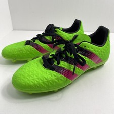 Adidas ACE 16.3 FG AG Youth Soccer Football Cleats Green Pink Black Sz 5.5