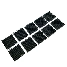 US Stock 10pcs 40 x 40 x 11mm Heat Sink Cooling Aluminum Heatsink CPU IC LED