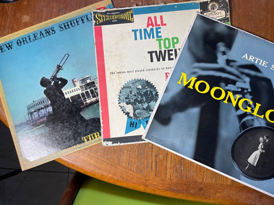 3 Vintage Jazz LP's -Artie Shaw 1956, Ted Heath 1958, Turk Murphy 1957 VINYL LOT