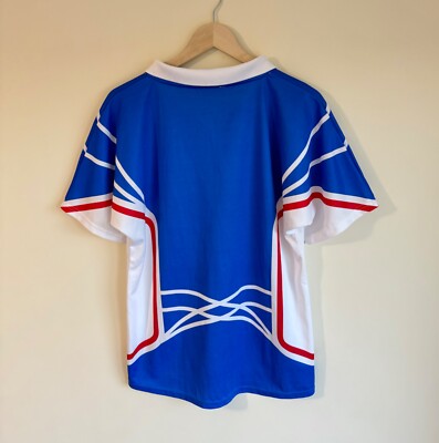 France Volleyball National Team Vintage Shirt Jersey Asics Size L