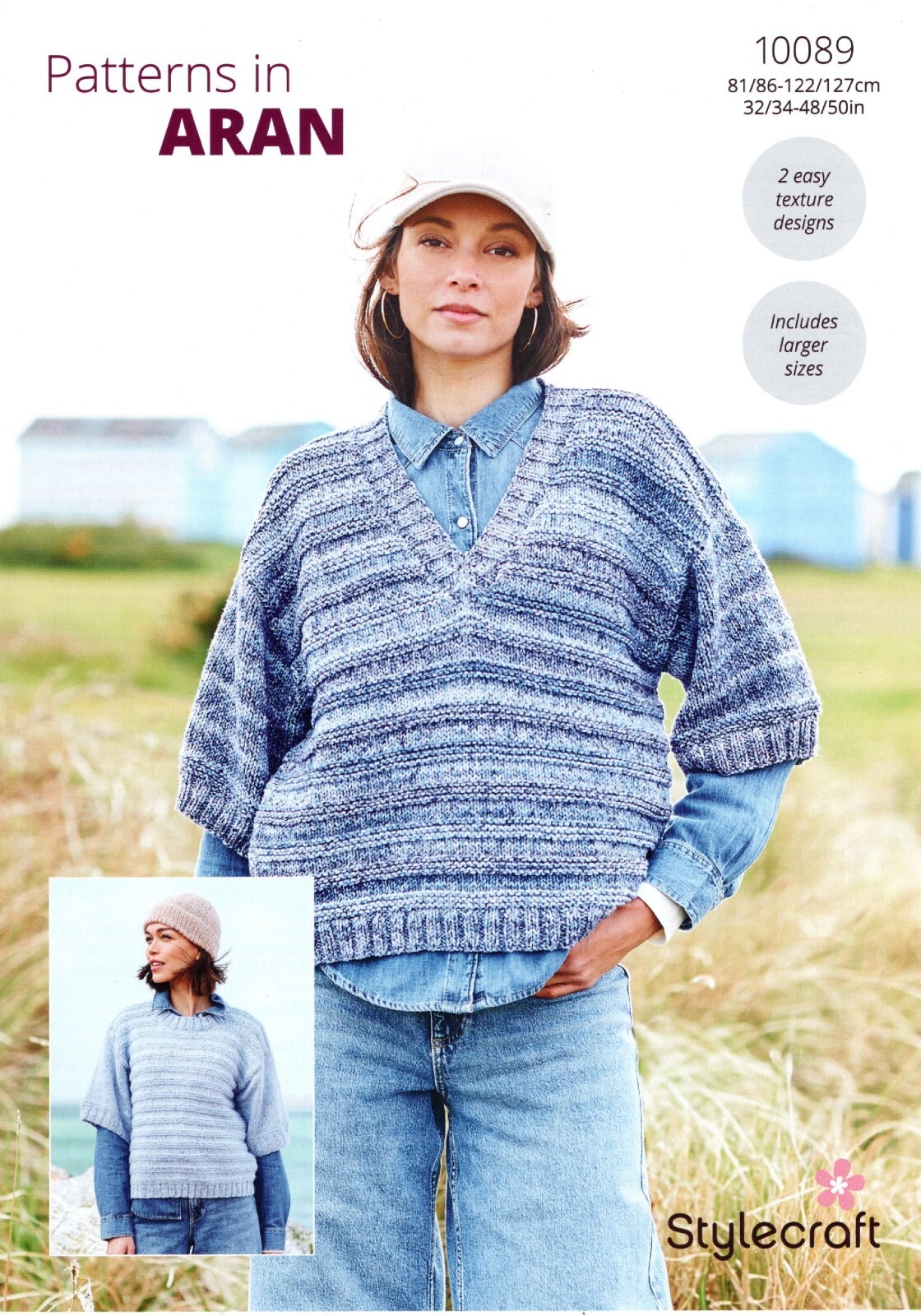 Stylecraft Aran Knitting Pattern - 10089 Ladies Sweaters