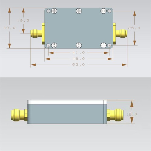 10M-6GHz RF Amplifier 10dB 20dB 30dB 40dB High Gain Push Receiver Amplifier - Picture 11 of 19