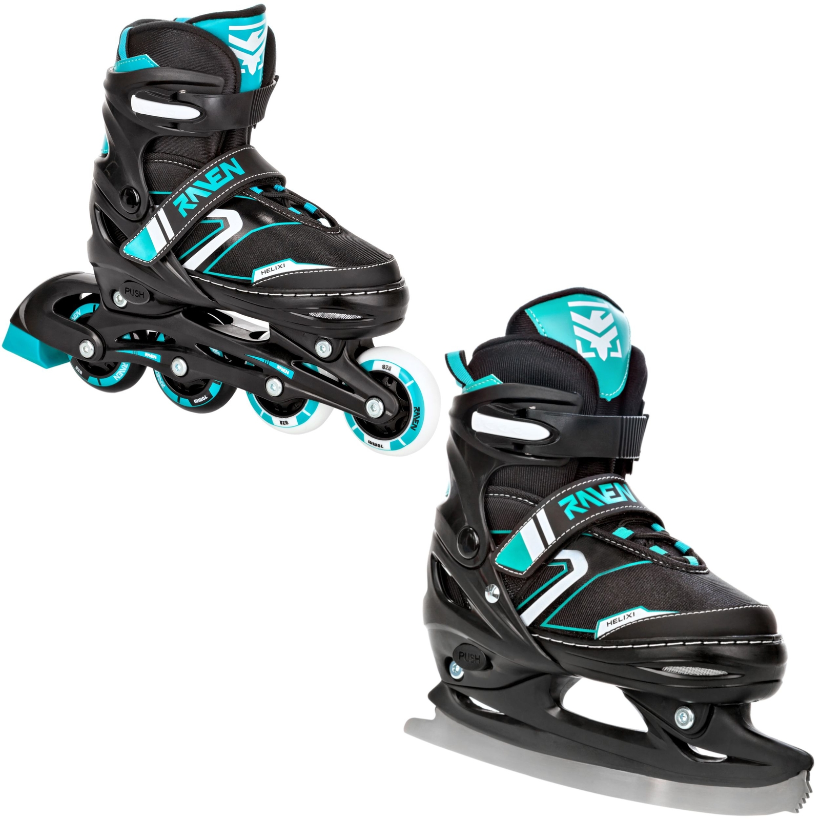 Roller en ligne Helixi patin à glace enfant mixte adulte taille ajustable R bleu