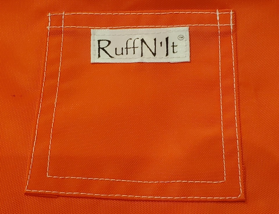 Ruff N' It Bright Orange Rain Jacket Polka Dot LiningSize 16