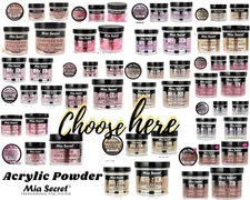 Mia Secret Acrylic Powder Collection - 0.5 oz To 8 oz - CHOOSE YOUR COLOR & SIZE