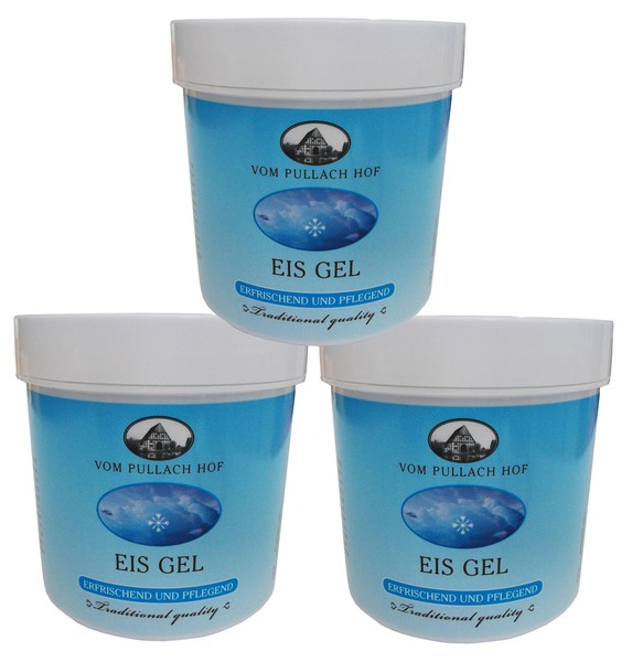 3X 250Ml Eisgel Vom Pullach Hof, Eis Gel KüHlt Erfrischend FüR Fuß, FüßE, Beine-image