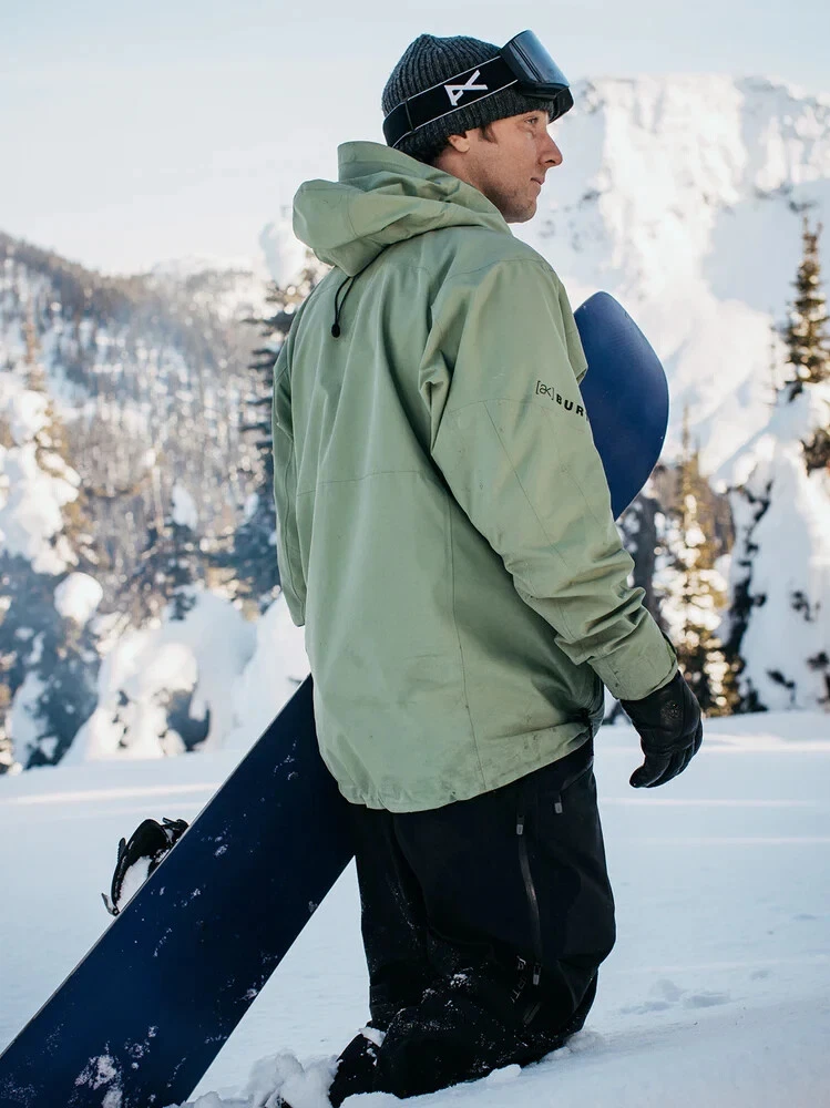 BURTON AK GORE TEX CYCLIC SNOWBOARD JACKET - HEDGE GREEN TRUE BLACK - 2024 BURTON AK GORE TEX CYCLIC SNOWBOARD JACKET - HEDGE GREEN TRUE BLACK - 2024