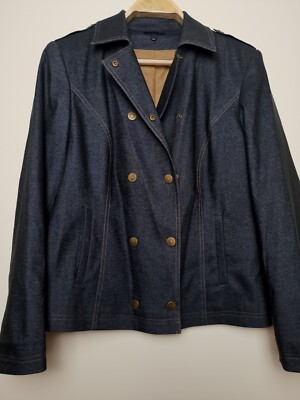 Concept K., Jeans Jacke, Biker Style, GR. 42, Baumwollmischung, Neu