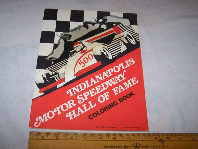 1980 INDIANAPOLIS MOTOR SPEEDWAY HALL OF FAME Coloring Book INDY 500 | eBay