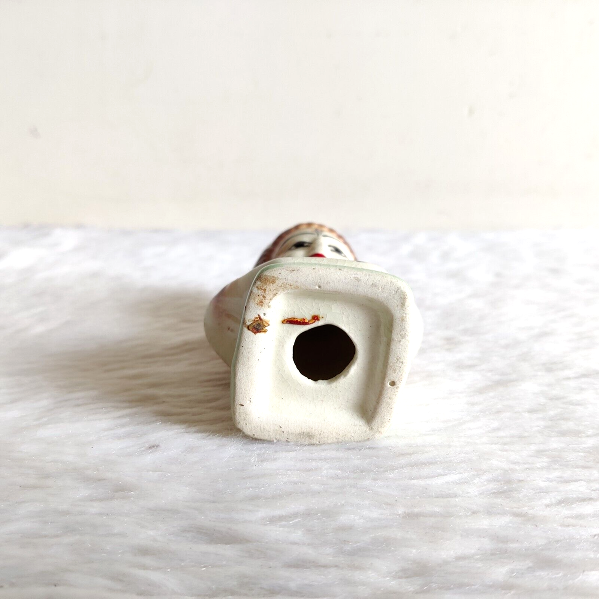 Vintage Ceramic Porcelain Lord Shiva Face Figure Figurine Japan