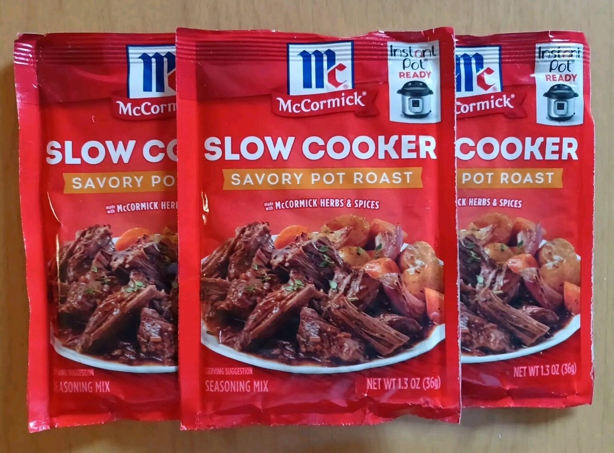 McCormick Slow Cooker Pot Roast Seasoning Mix Savory Herbs Spices oz  PK