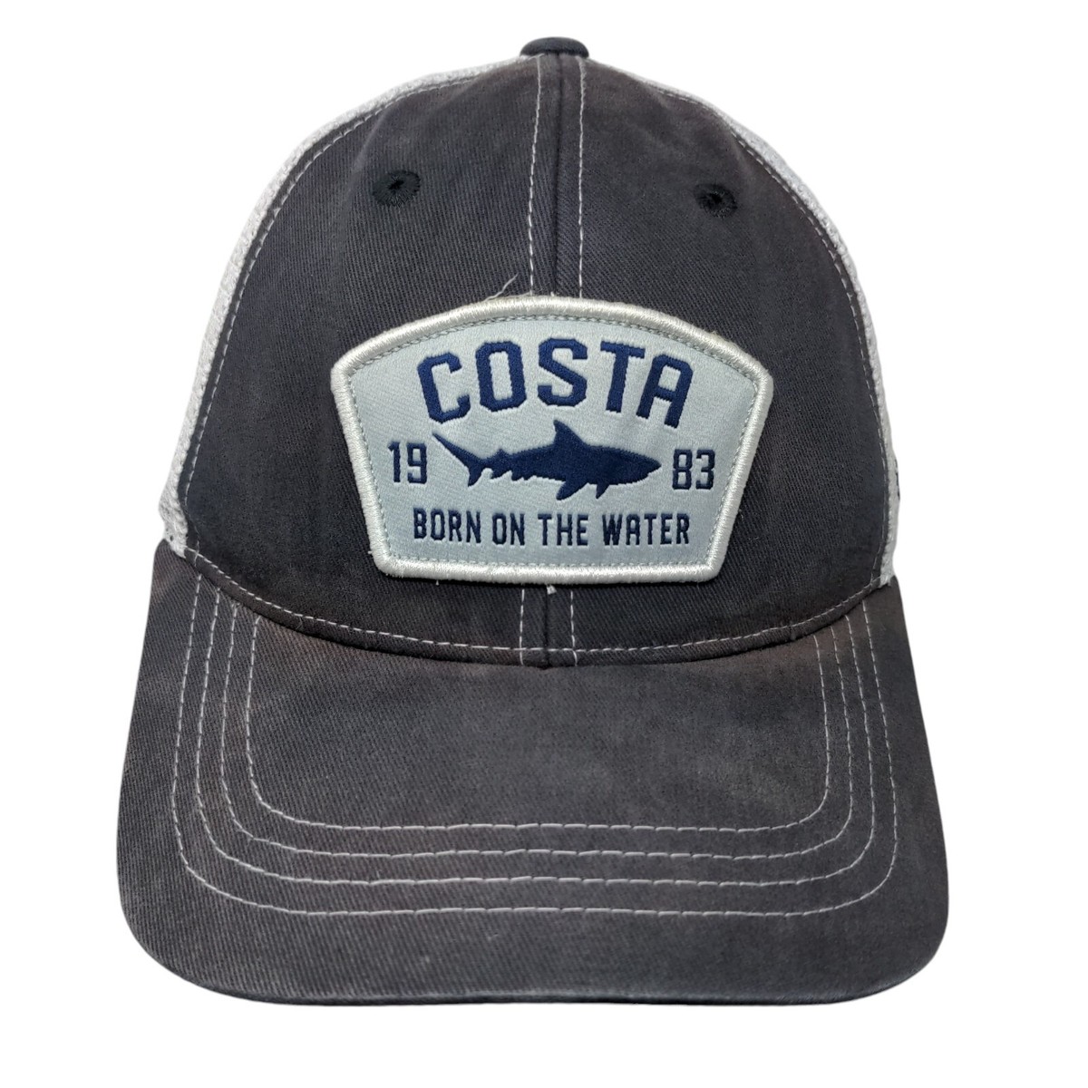 Costa Born On The Water Snapback Mesh Back Trucker Hat Blue One