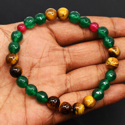 87 Cts Natural Onyx & Tiger Eye Round Shape Beads 87 Cts Natural Onyx & Tiger Eye Round Shape Beads