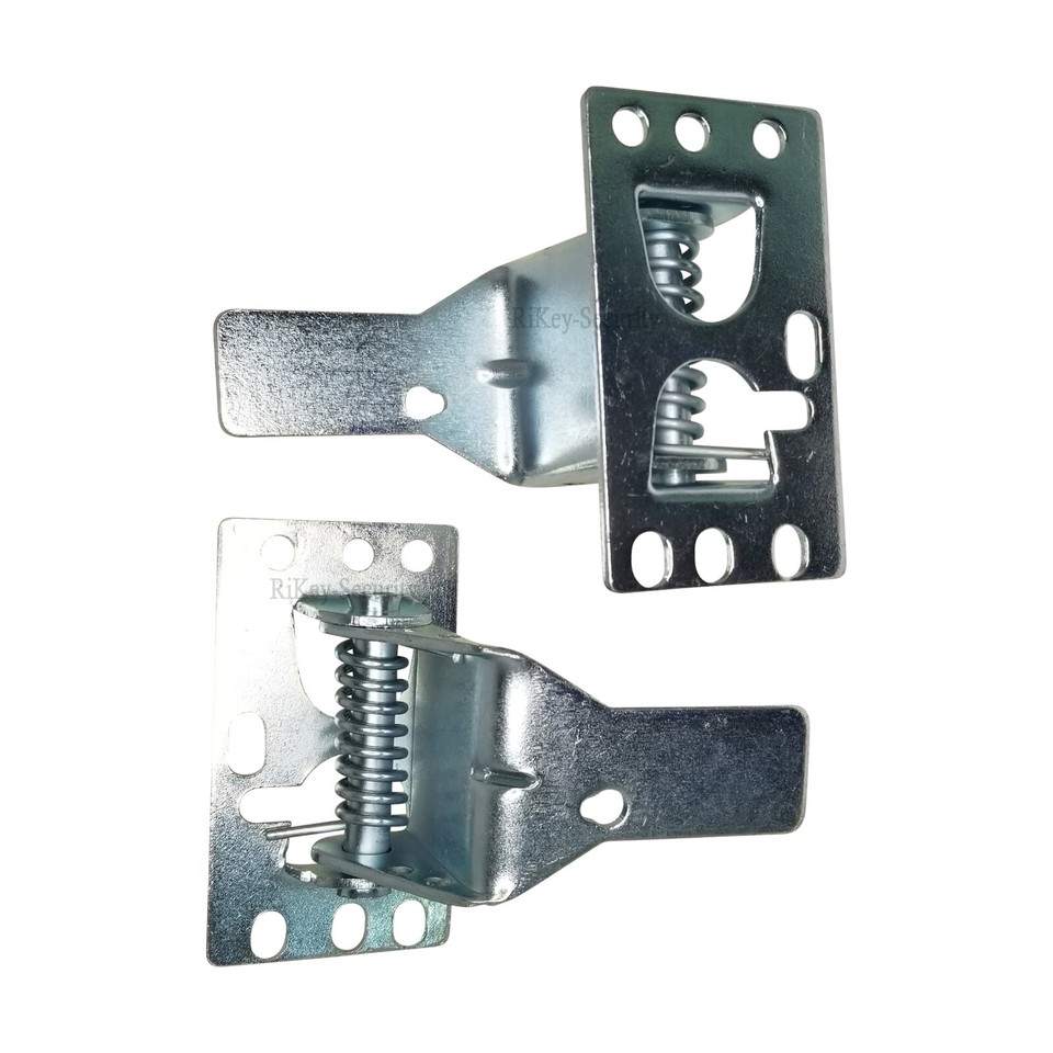 2 Garage Door Lock Latch Spring Loaded Auto Sides - PAIR (latches only ...