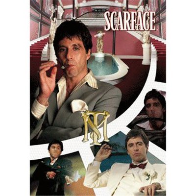 Scarface Mansion Tony Montana The World Is Yours 3D Effekt Poster 47x67cm