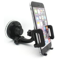 Car Mount Windshield Holder Glass Cradle Swivel Dock Suction for Cell Phones