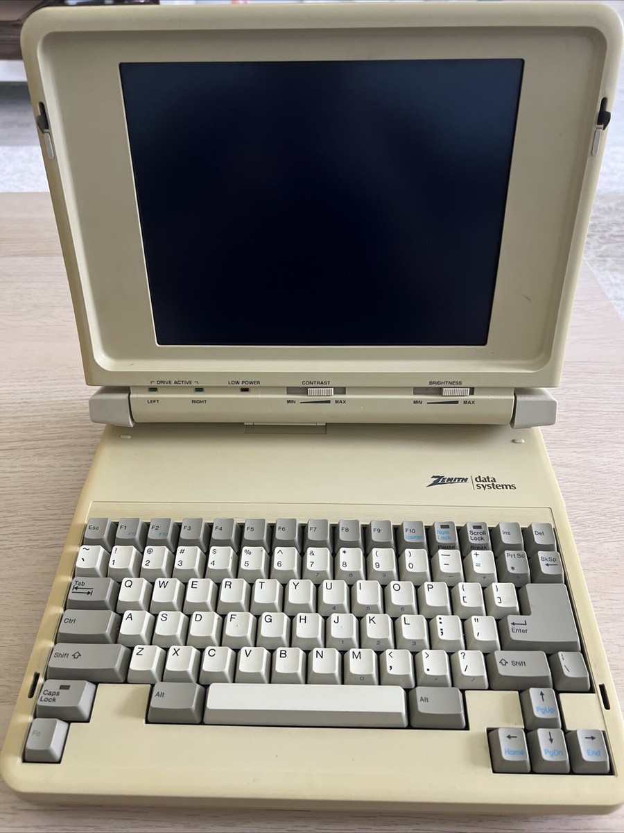 Vintage Zenith Data Systems ZWL-184-97 Laptop No Power Cable