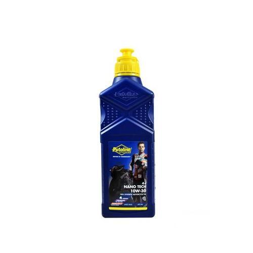 Huile moteur 4t putoline moto nano tech 4+ 10w30 synthese pour scooter 1l
