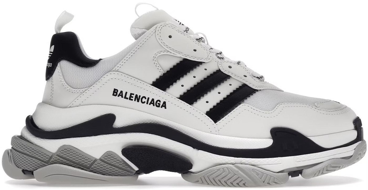 Adidas x Balenciaga Triple S Sneaker White for sale | eBay