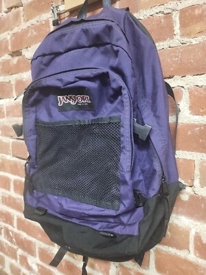 Vintage 90s JanSport Aztec Straps Backpack Canvas Bottom Made in