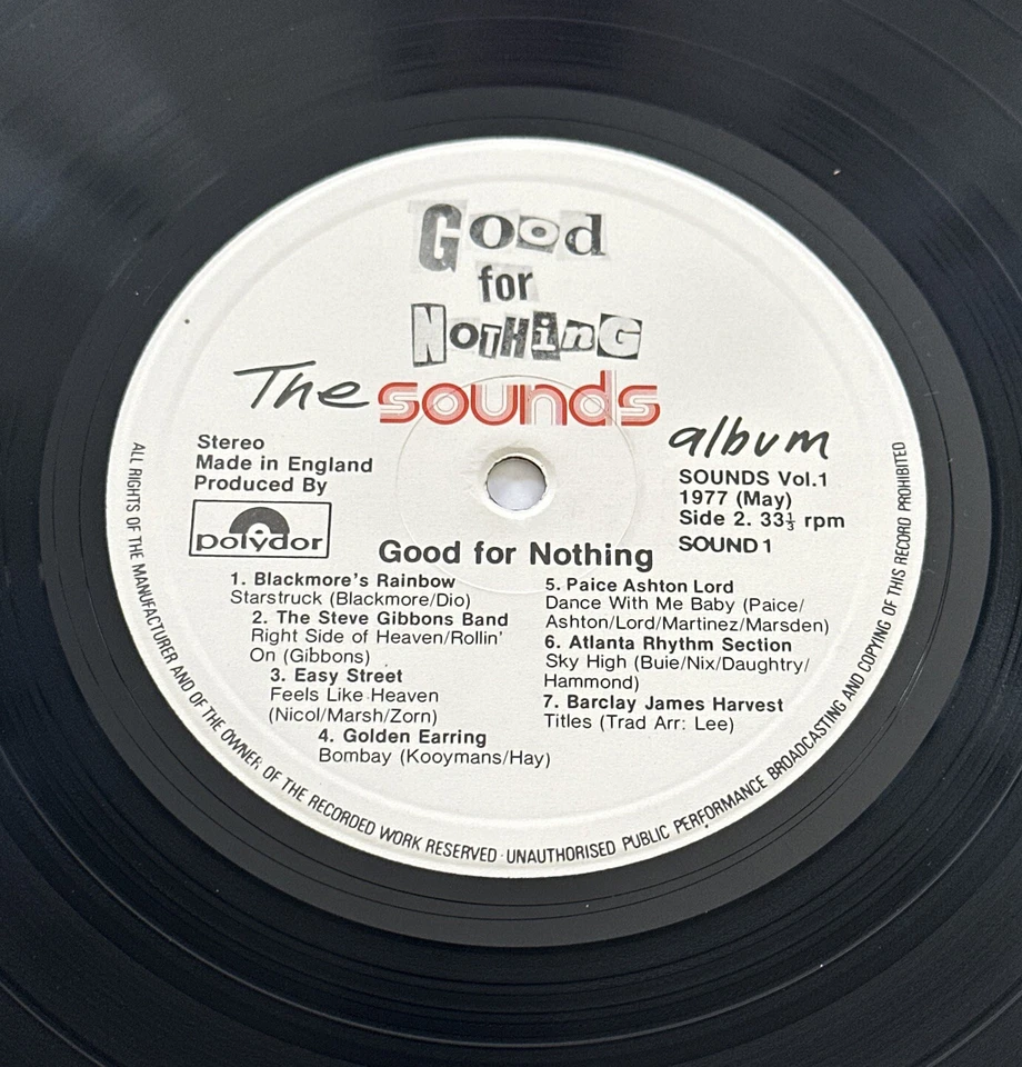 Good For Nothing, The Sounds Album Vol. 1 Various Artists Rock EX / VG+ - Image 4 of 4