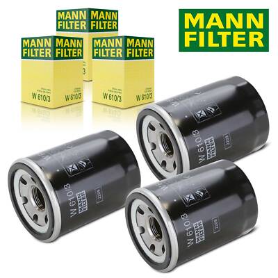 3X MANN FILTER W610/3 ÖLFILTER FÜR FIAT 500 PANDA PUNTO HONDA ACCORD MITSUBISHI