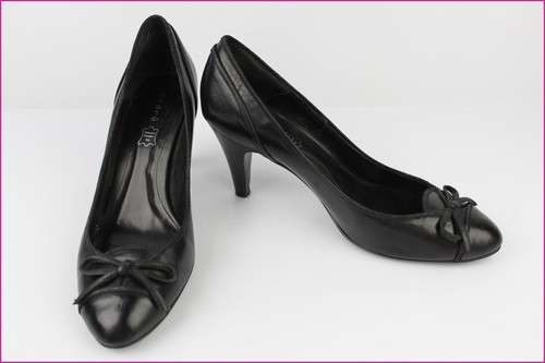 Cuir Andre Tbe 41 Escarpins Petit Noeud Noir T qAdBTS5x