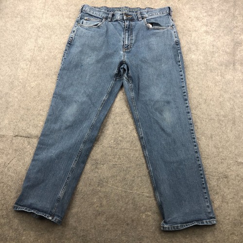 Duluth Jeans Mens 36x30 Medium Wash Regular Straight Leg Workwear Denim