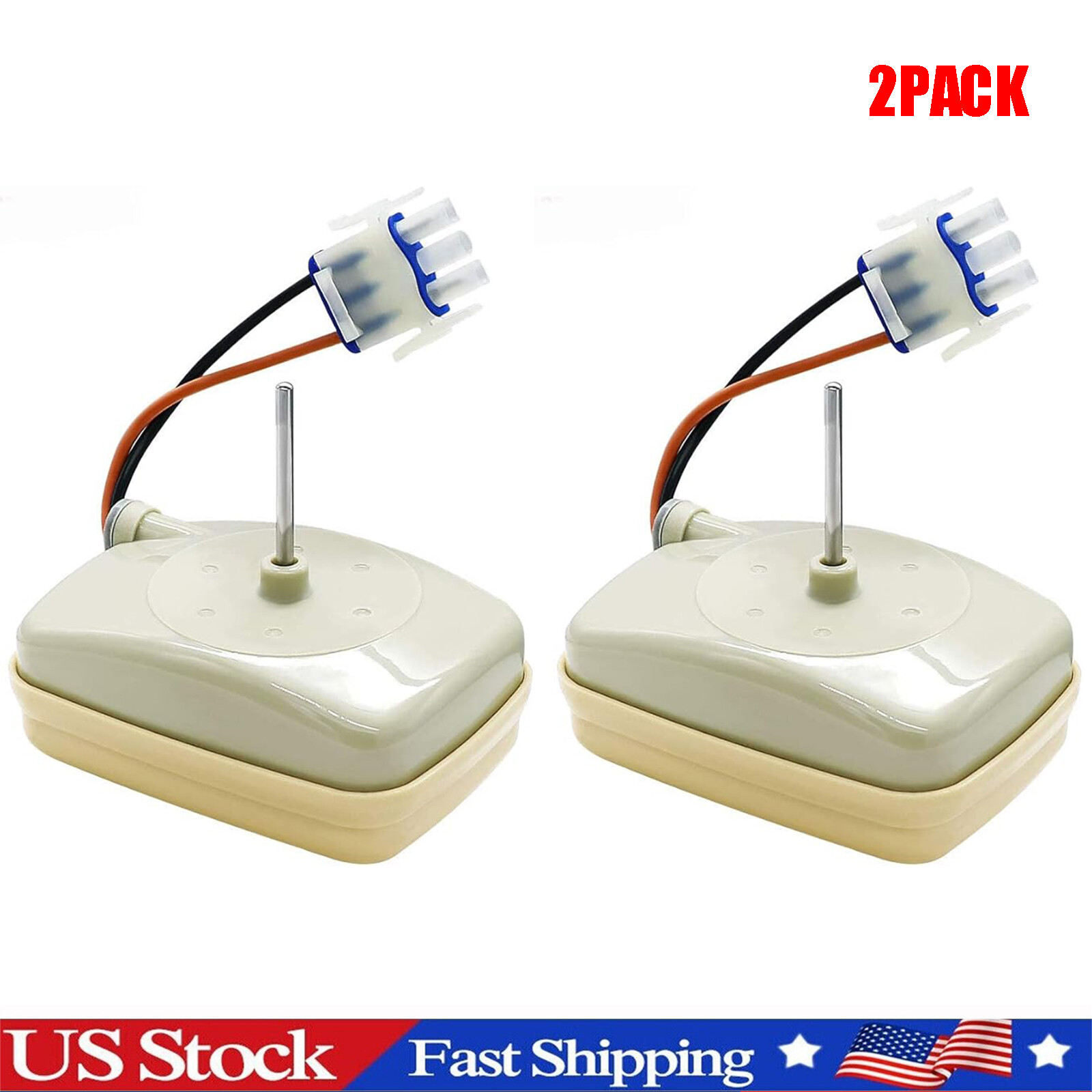 2 Pack WR60X10141 Fan Motor SM10141 For GE WR60X23584 WR60X10346 WR60X10045