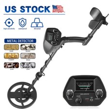 Multi-Frequency Waterproof Metal Detector w/ 8" Search coil 4 Free Gifts US